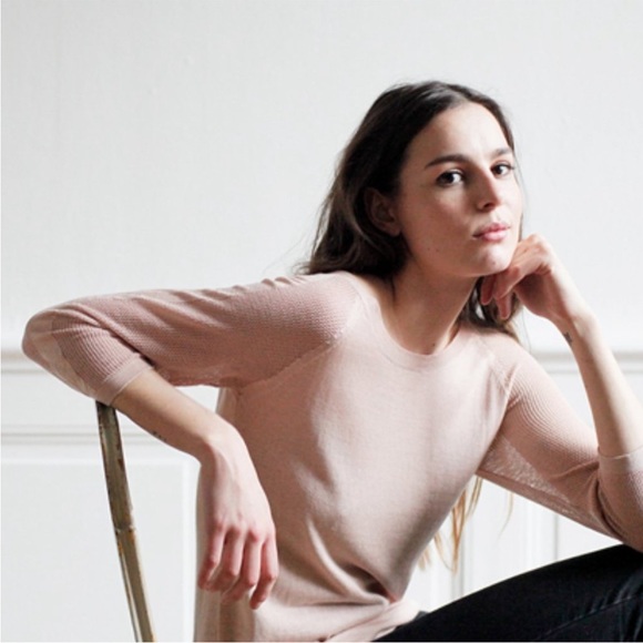 Sezane Sweaters - Sézane Sweater - Nude - Silk & Cotton Sz S